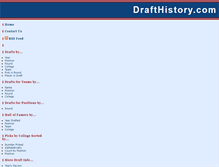 Tablet Screenshot of drafthistory.com